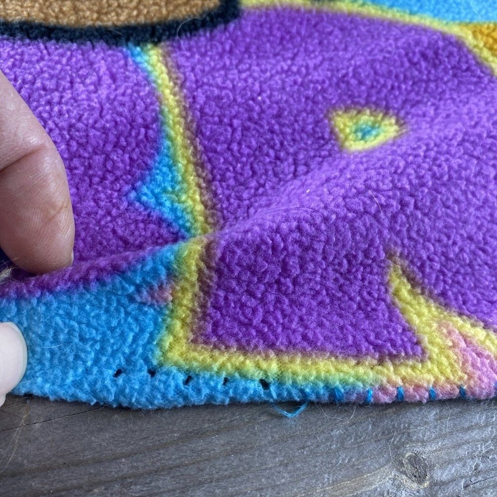 Vintage Lil Bratz Fleece Kids Throw Blanket Multicolor Zebra 38 X 45 - Picture 9 of 9